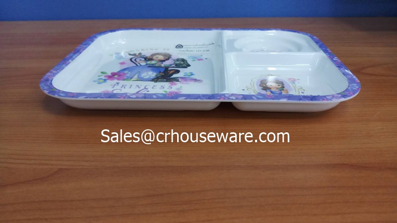 ถาดอาหาร 10.5 นิ้ว ลายsofia