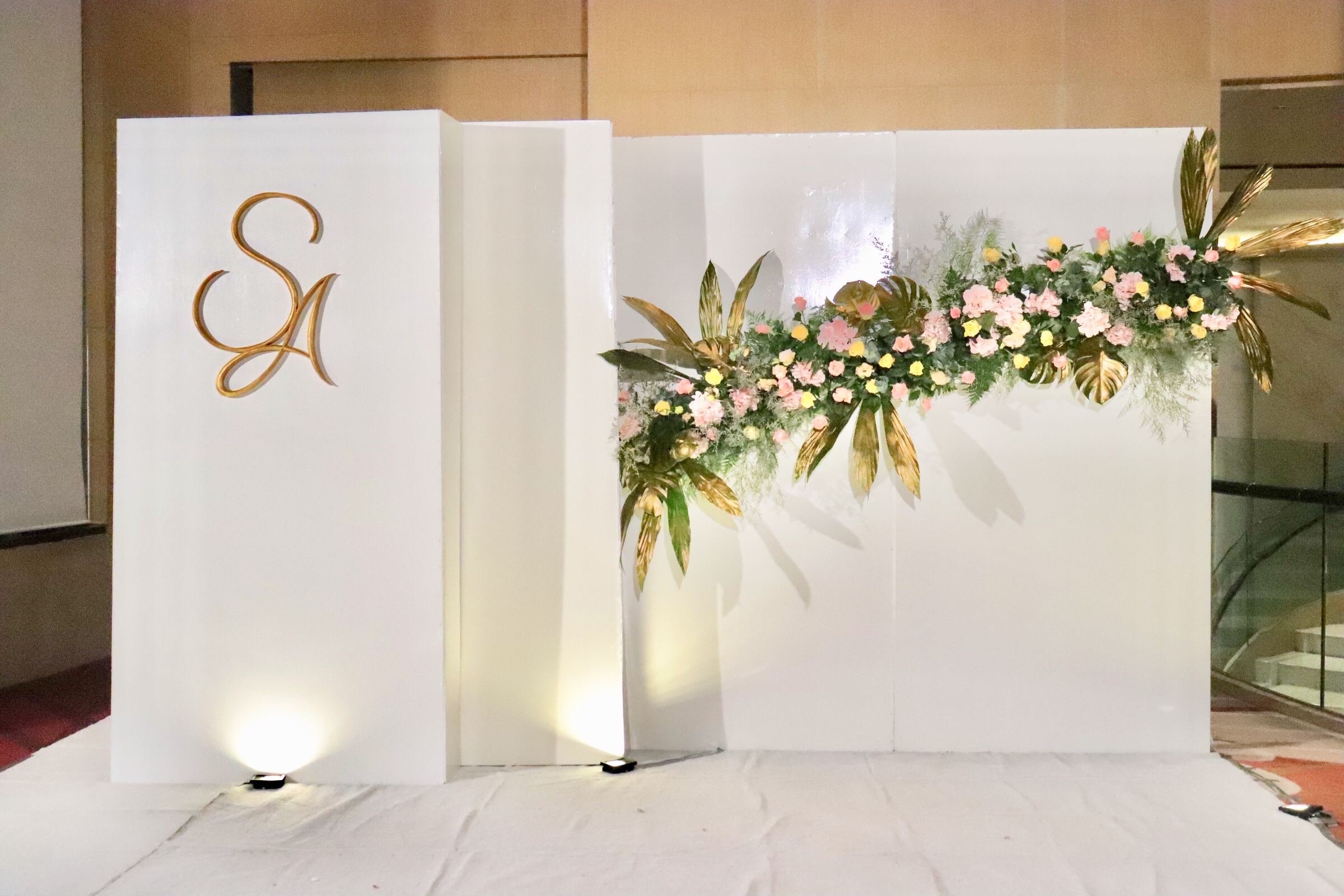 Backdrop งานมงคลสมรสโรงแรมแมริออท สุขุมวิท