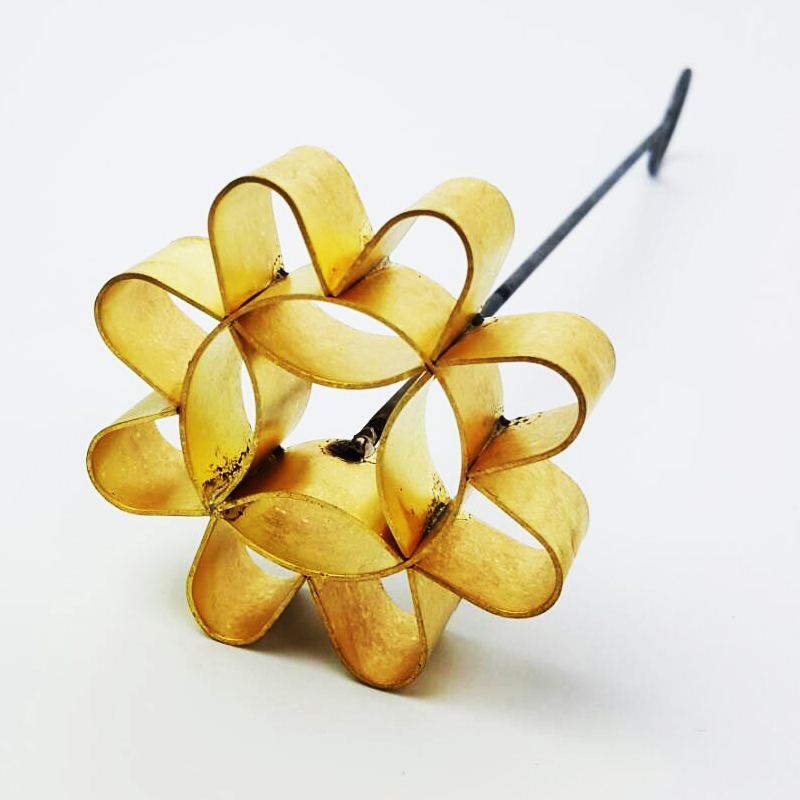 พิมพ์ดอกจอกทองเหลือง เบอร์ 4 ขนาด 7.0 ซม.