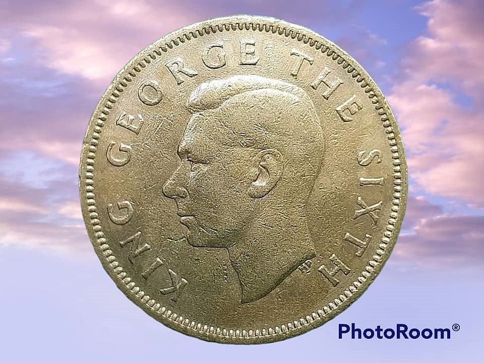 เหรียญ เงินหมุนเวียน นิวซีแลนด์ 1 Florin 1951