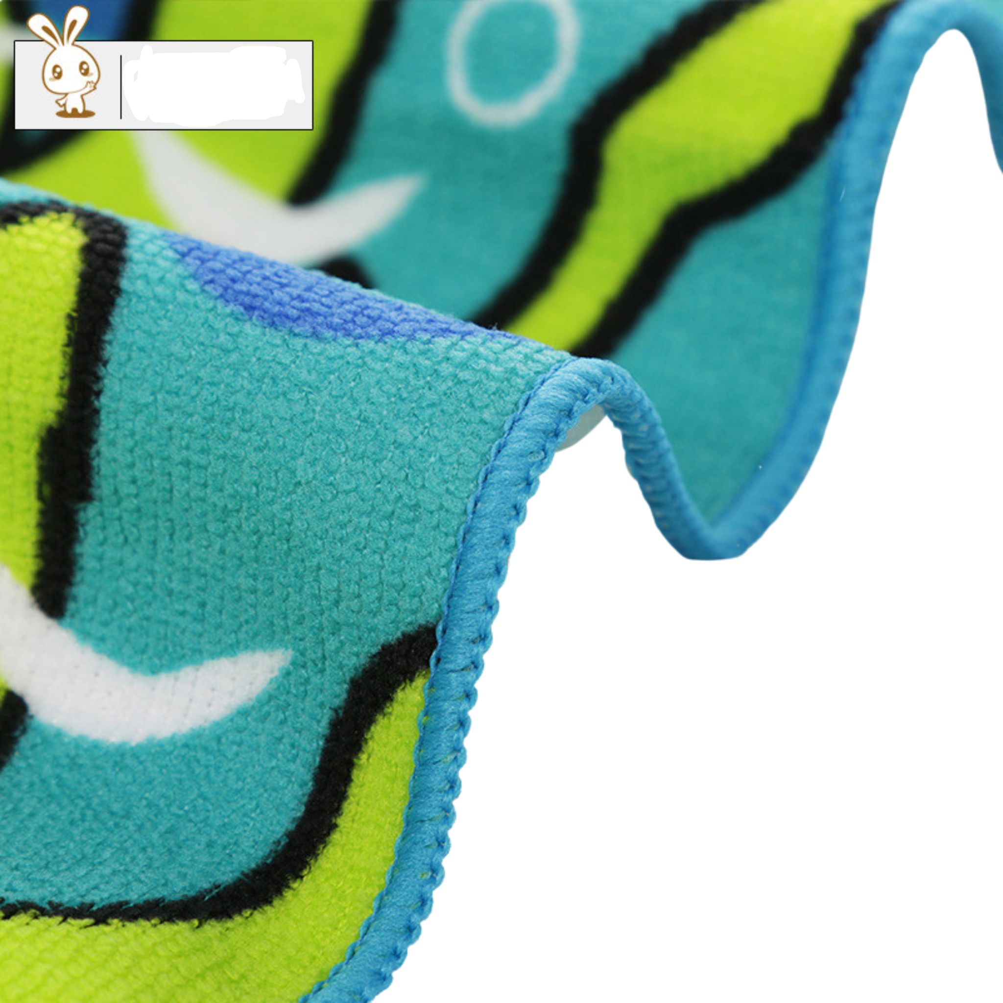 ผ้าคลุมว่ายน้ำ เรียนว่ายน้ำ แบบผ้าขนหนู สวมหัว ลายเด็กหญิง**พร้อมส่ง