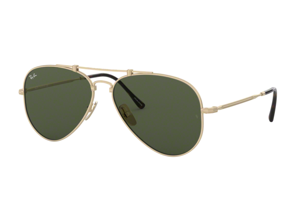 RayBan RB8125 913658 AVIATOR TITANIUM