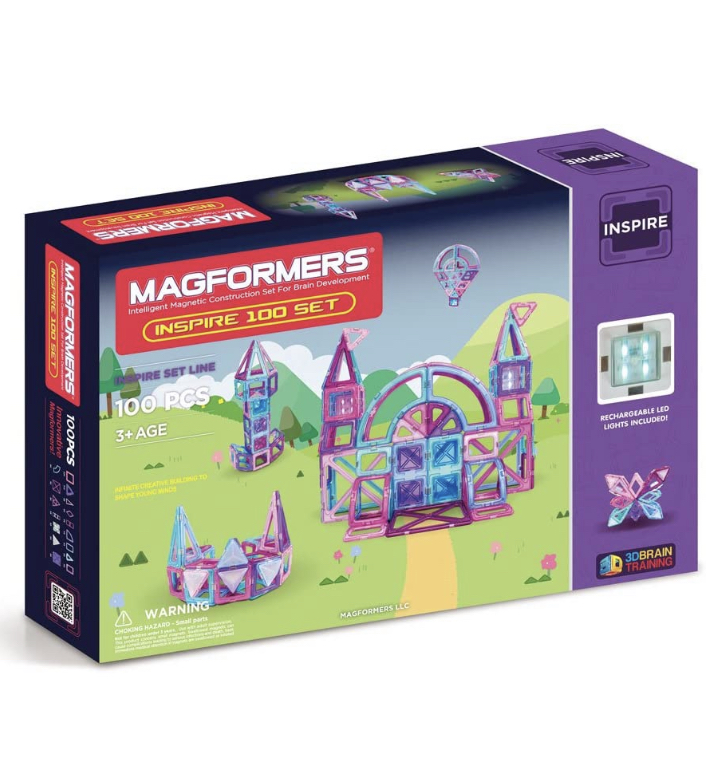 ตัวต่อแม่เหล็ก Magformers Inspire Set (100-pieces) Magnetic Building Block