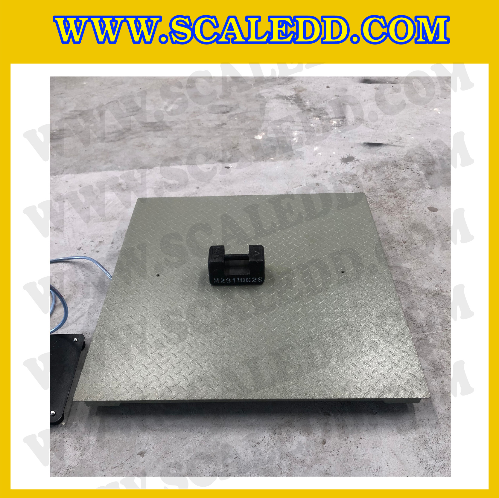 เครื่องชั่งตั้งพื้น 500กิโลกรัม เครื่องชั่งดิจิตอล500kg เครื่องชั่ง500 kg ตาชั่ง 500kg ความละเอียด 50g ขนาดแท่นชั่ง 120x120cm. เครื่องชั่งยี่ห้อ OHAUS รุ่น Defender 3000 (DT33P)