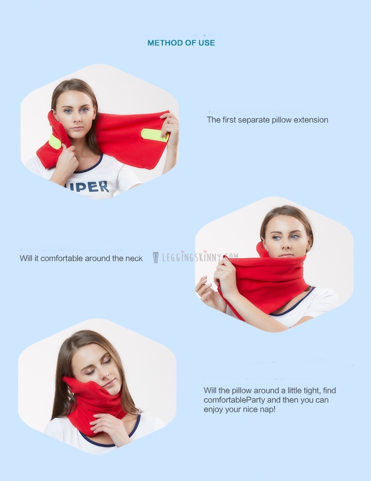 Travel Pillow หมอนรองคอแบบพกพา มี 4 สี