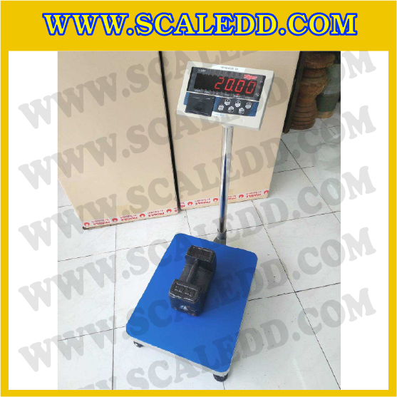 เครื่องชั่งน้ำหนักดิจิตอล พร้อมปริ้นเตอร์ในตัว พิกัด100kg ค่าละเอียด 10g ยี่ห้อ TIGER รุ่น TI-04P ขนาดแท่น 40x50cm. เครื่องชั่งแบบ Build in Printer