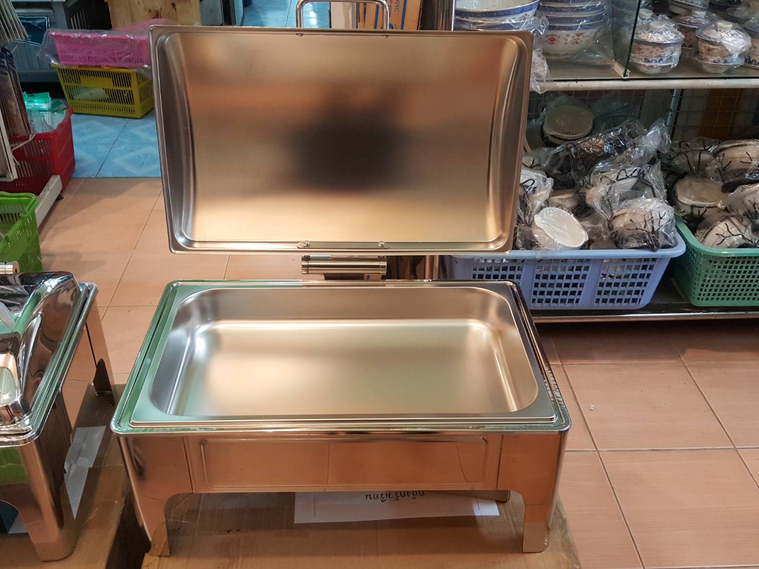 อ่างอุ่นอาหารใหญ่ ขนาด 1/1พร้อมฮีทเตอร์ไฟฟ้า รหัส 005-SD323SP1