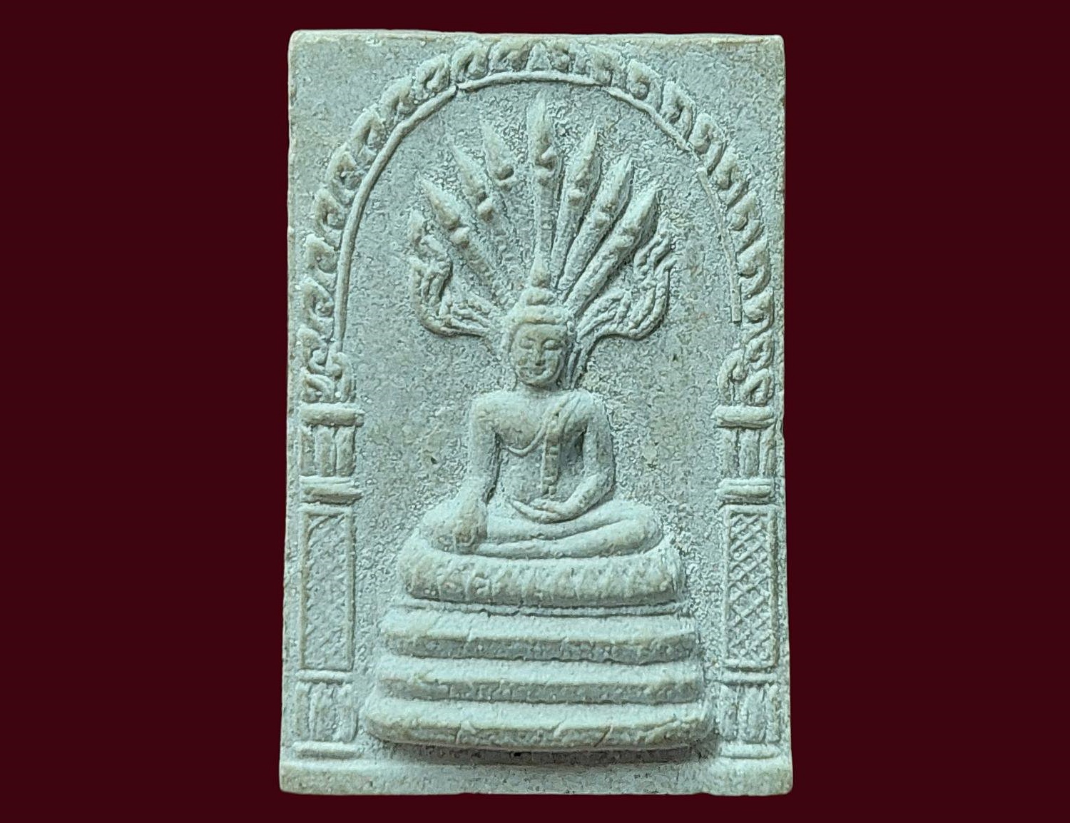 นาคปรก พระราชวิจิตรการ (ภักดิ์ อตฺถกาโม) วัดเศวตฉัตร กรุงเทพมหานคร ปี 2540-2558 เนื้อผง