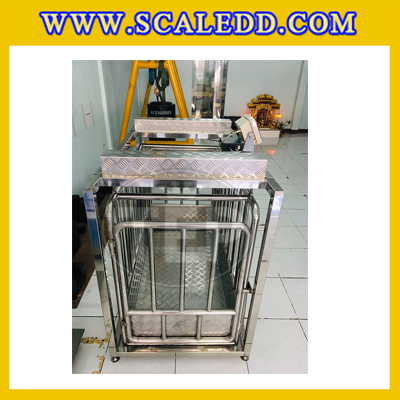 เครื่องชั่งหมูแบบมีกรง เครื่องชั่งน้ำหนักหมู กรงชั่งหมูสแตนเลส เครื่องชั่งกรงสัตว์ ชั่งน้ำหนักได้ 200 kg ค่าละเอียด 100g Pig Scales