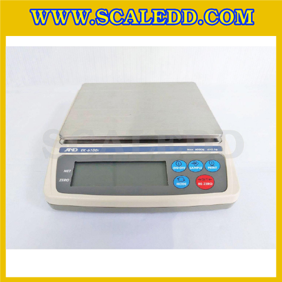 เครื่องชั่งละเอียดสูง6000กรัม เครื่องชั่งน้ำหนักดิจิตอล6000g เครื่องชั่งทศนิยม 1 ตำแหน่ง ตาชั่ง6000g ความละเอียด 0.1g AND EK-6100i