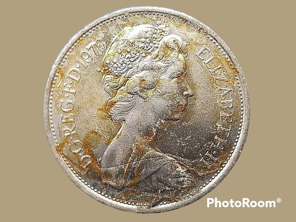 เหรียญ เงินตรา ประเทศ สหราชอาณาจักรบริเตนใหญ่และไอร์แลนด์เหนือ Pence (New) 1976