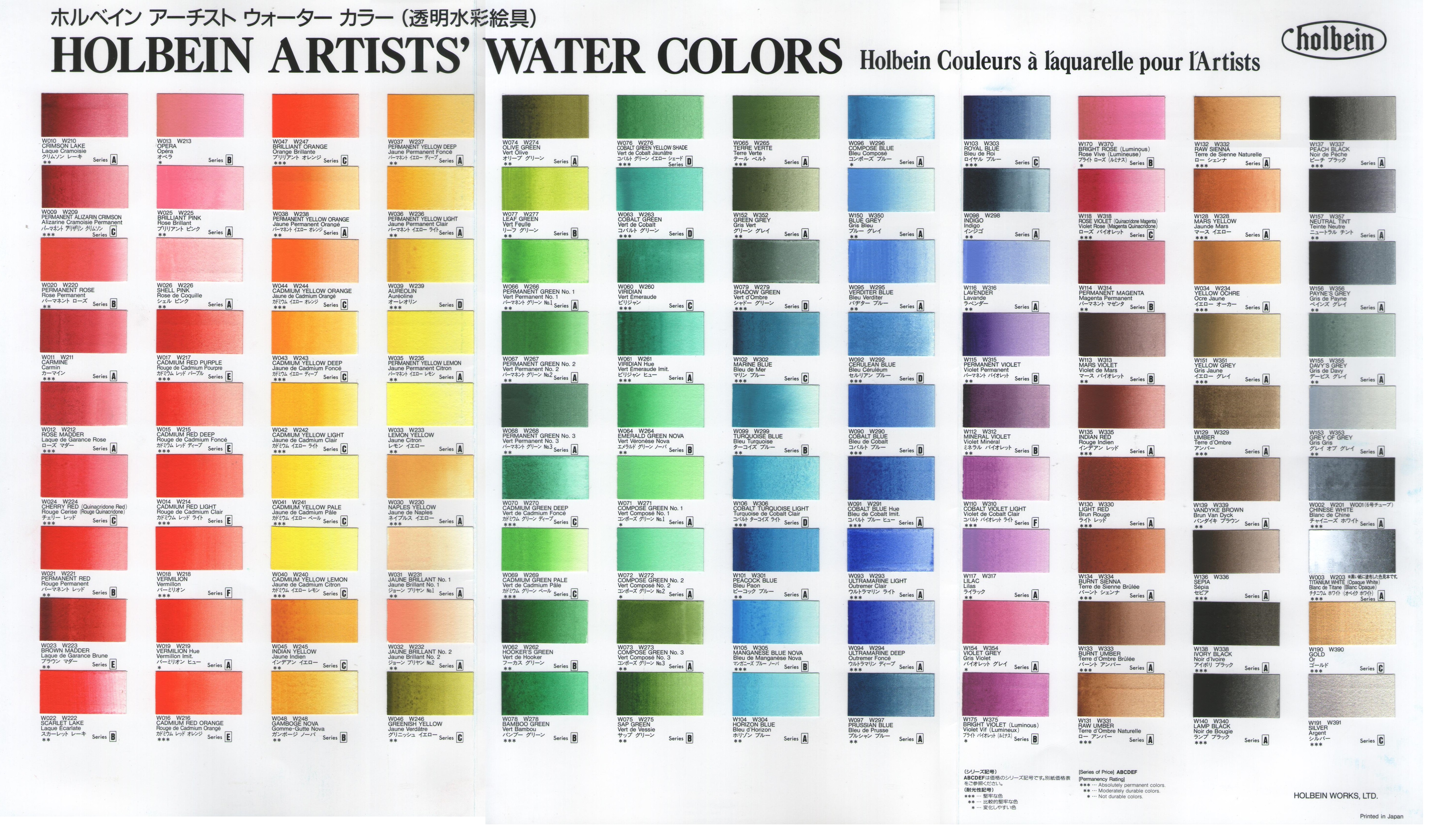 สีน้ำ Holbein HWC 5ml