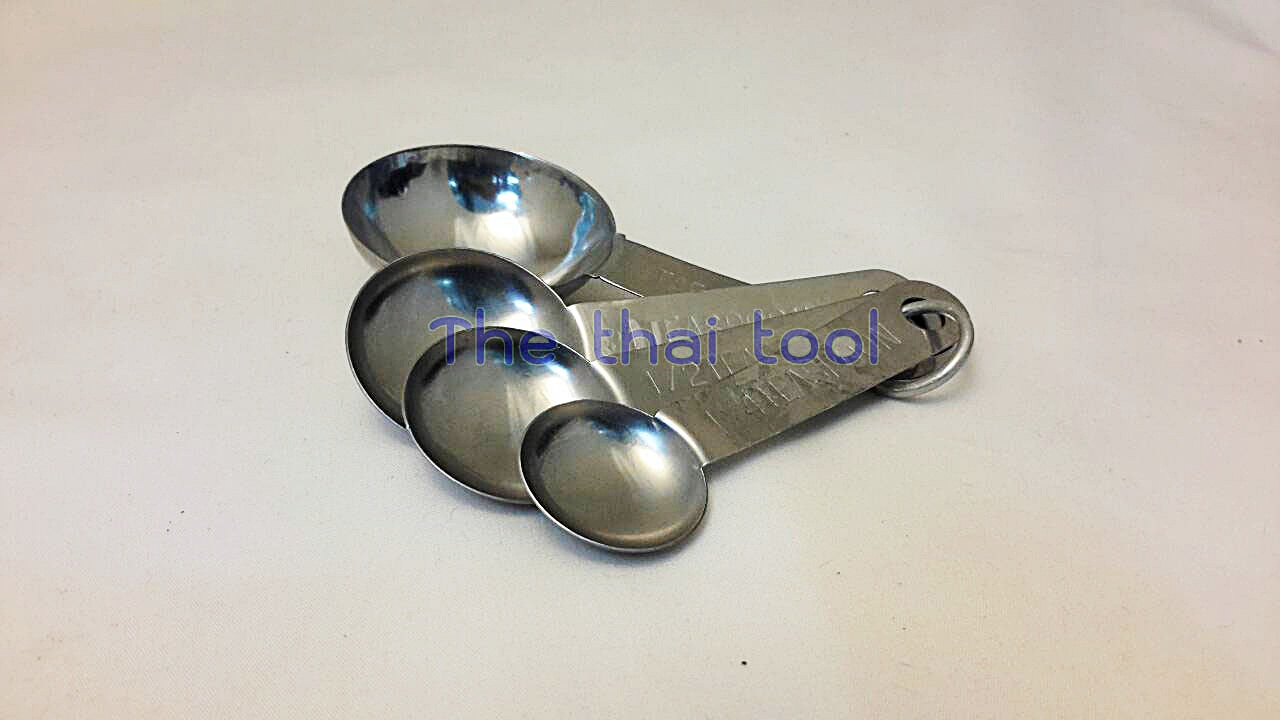 ช้อนตวงของแห้ง อลูมิเนียม 037-MSSL Measuring spoon aluminium. 037-MSSL