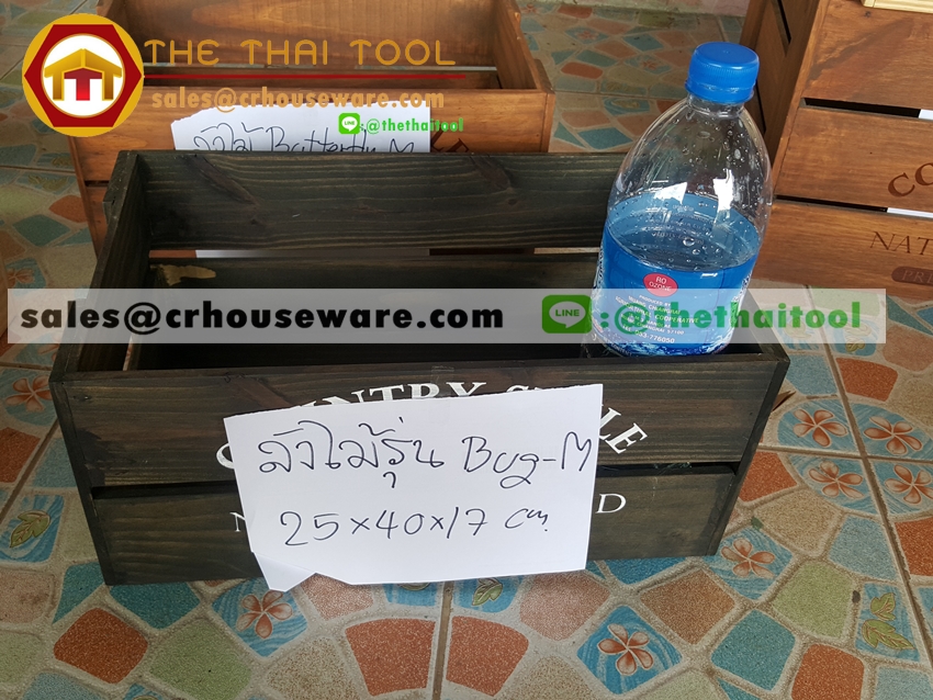 ลังไม้ รุ่น Bug-M รหัสสินค้า 005- BOX-Bug-M Wooden crate Bug-M Code : 005-BOX-Bug-M