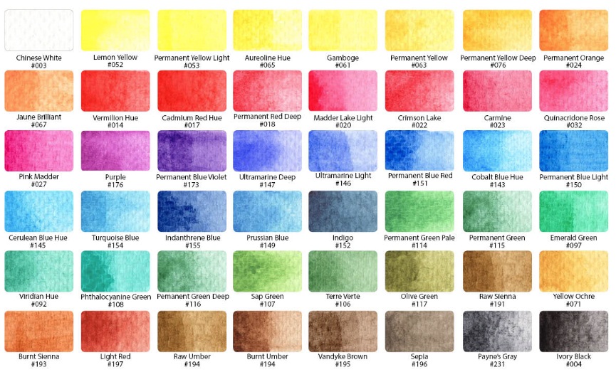 ชุดสีน้ำ Koi 48สี + พู่กันแทงค์