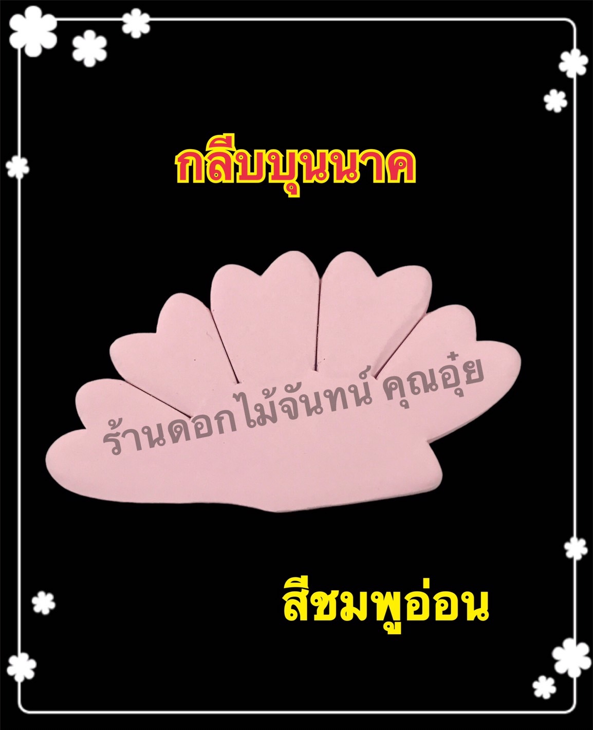 กลีบบุนนาค สีขมพูอ่อน