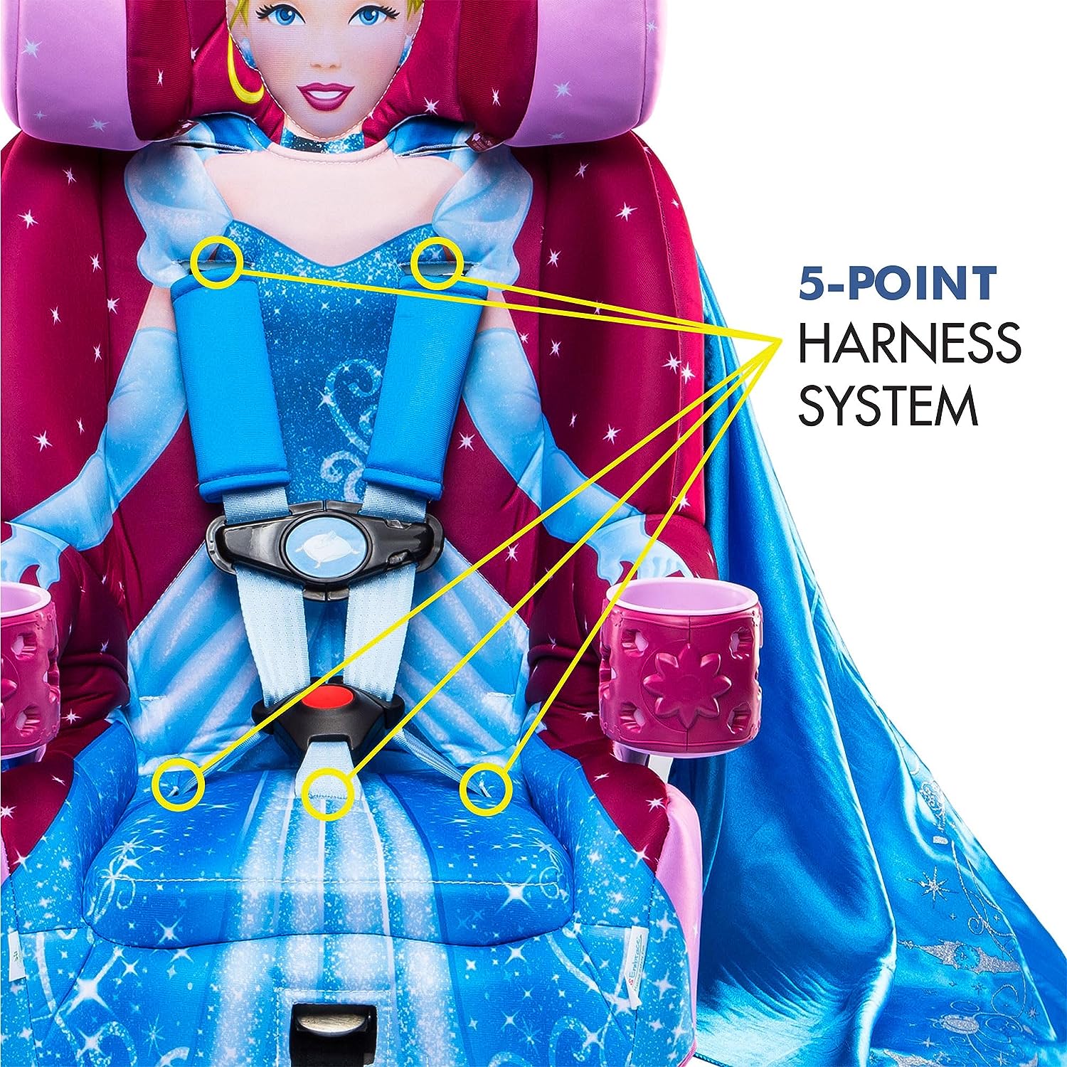 คาร์ซีท เจ้าหญิงซินเดอเรลล่า KidsEmbrace Cinderella Combination Booster Car Seat