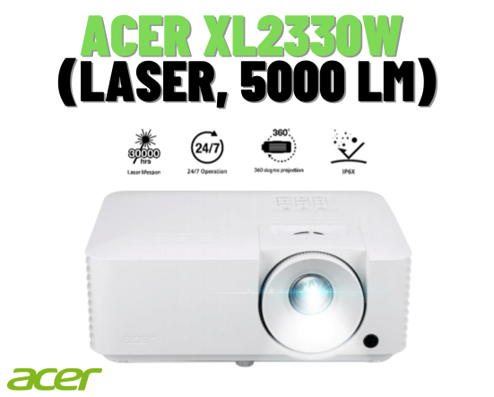 ACER XL2330W (Laser, 5000 lm)