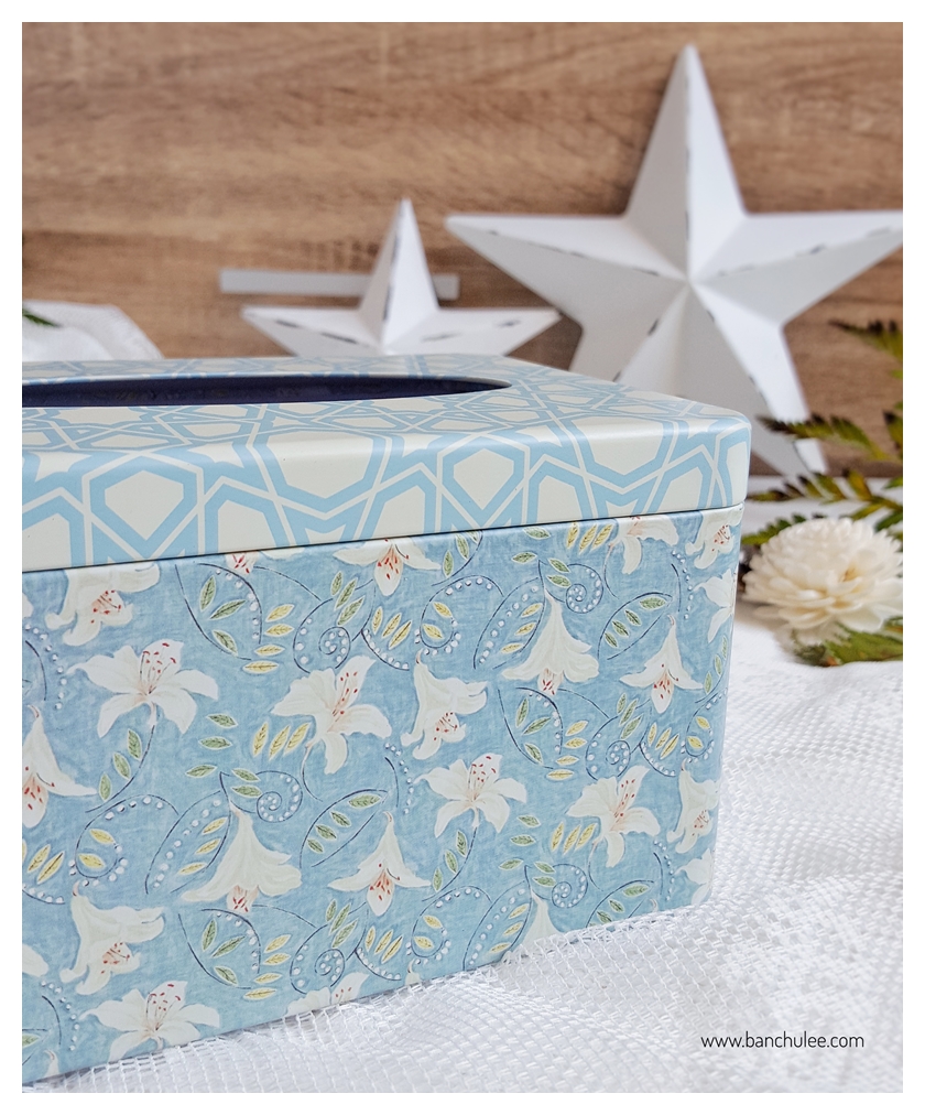 Tin Tissue Box กล่องทิชชู่ งานสังกะสี 17 cm.