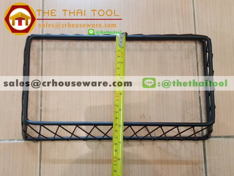 ชั้นโชว์อาหารทรงตาข่าย พร้อมถาดรอง 005-HR022-8+MSL