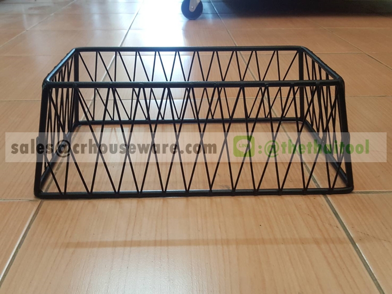 ชั้นโชว์อาหารทรงตาข่าย พร้อมถาดรอง 005-HR022-12+MSL