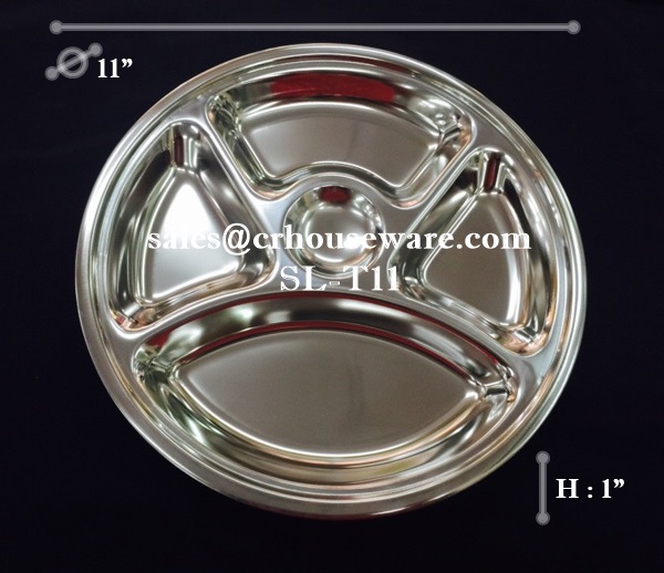 ถาดหลุมสเตนเลส-เด็ก,(นำเข้า) SL-T11