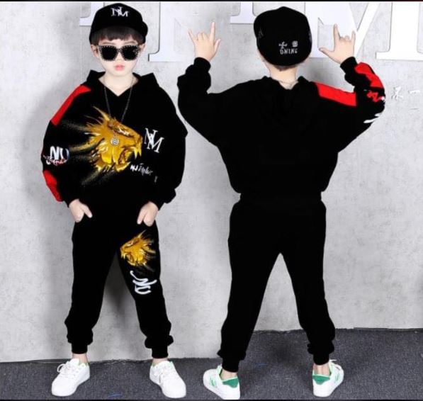 ชุดเต้น ชุดฮิปฮอปแขนยาว ลายสิงห์