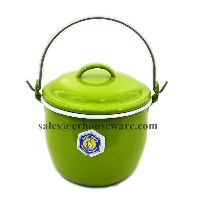 หม้อเคลือบหูหิ้ว 12 ซม. รหัส 008-T1500-1720