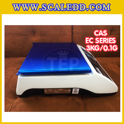 เครื่องชั่งนับจำนวนตั้งโต๊ะ3kg เครื่องชั่งน้ำหนัก3kg เครื่องชั่ง3kg กิโล ตาชั่งนับชิ้นงาน3kg เครื่องชั่งดิจิตอล3kg. ความละเอียด0.1g ยี่ห้อ CAS รุ่น EC (เครื่องชั่งผ่านตรวจรับรอง)