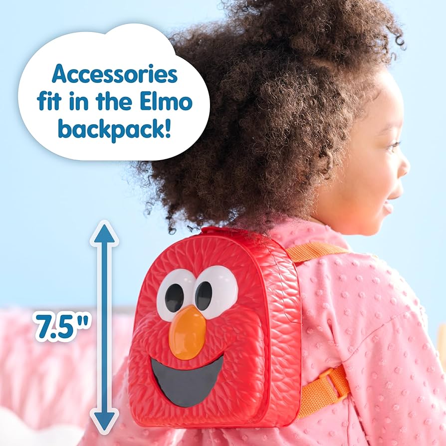 กระเป๋าเป้เอลโม่มาพร้อมกับอุปกรณ์ต่างๆ Sesame Street Have A Sesame Day 7-piece Bag