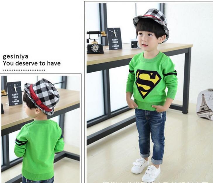 เสื้อกันหนาว : เสื้อกันหนาว ไหมพรม ซุปเปอร์แมน