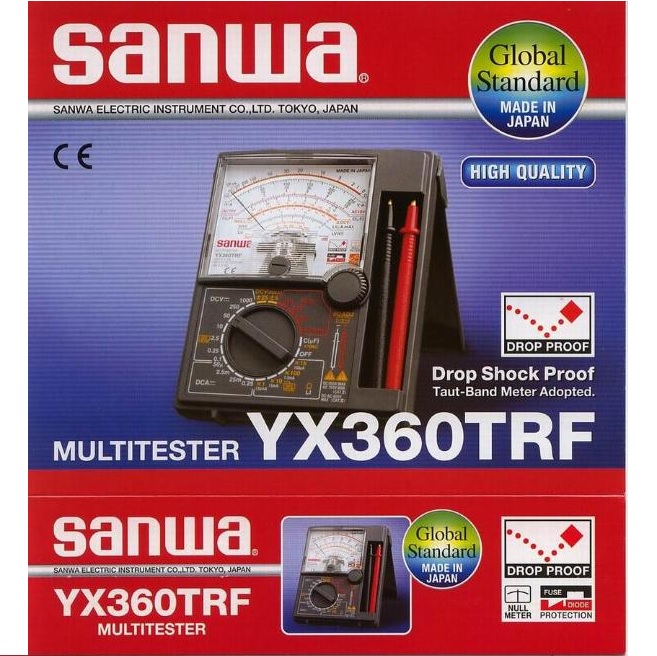 มัลติมิเตอร์ SANWA 360TRFประเทศญุี่ปุ่น ของแท้ 02-7374802-3