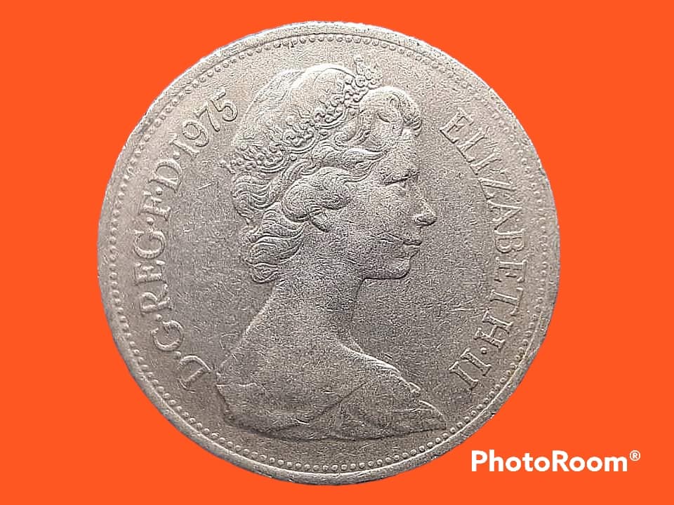 เหรียญ เงินตรา ประเทศ สหราชอาณาจักรบริเตนใหญ่และไอร์แลนด์เหนือ Pence (New) 1975