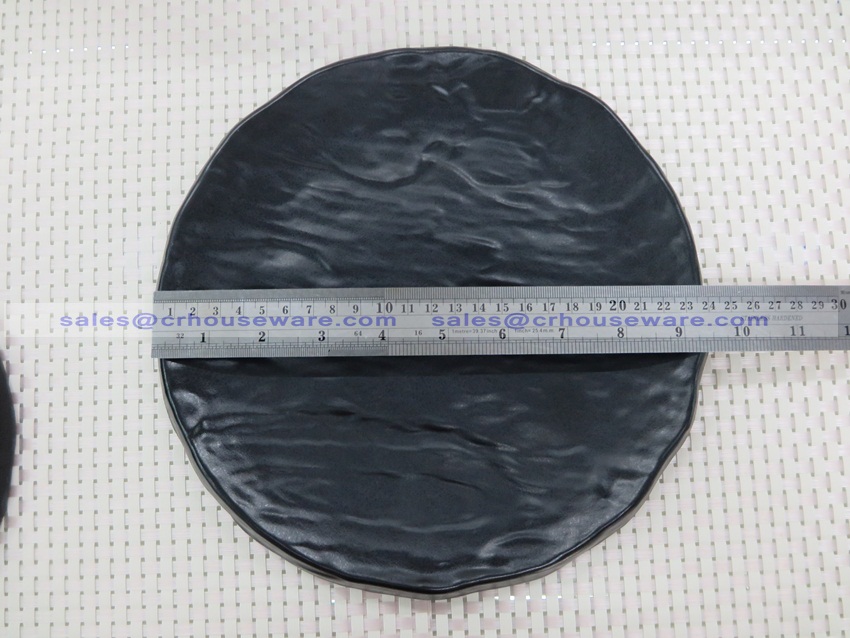 ถาดกลมเมลามีน จานเมลามีนเนื้อหนา 10 นิ้ว 017-PX-F170610