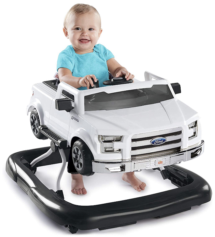 รถผลักเดินและรถหัดเดิน Bright Starts 3 Ways to Play Walker - Ford F-150, White,