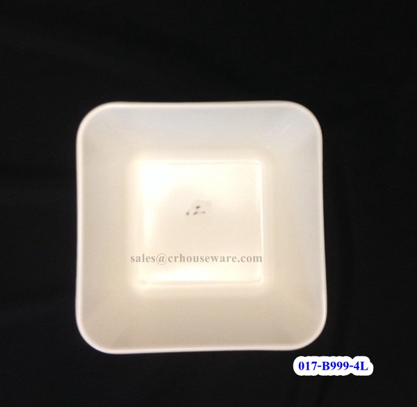 ชามสี่เหลี่ยมจัตุรัส 4 " 017-B999-4L ชามเมลามีน, ชามสี่เหลี่ยม ,ถ้วยสี่เหลี่ยม 4 นิ้ว