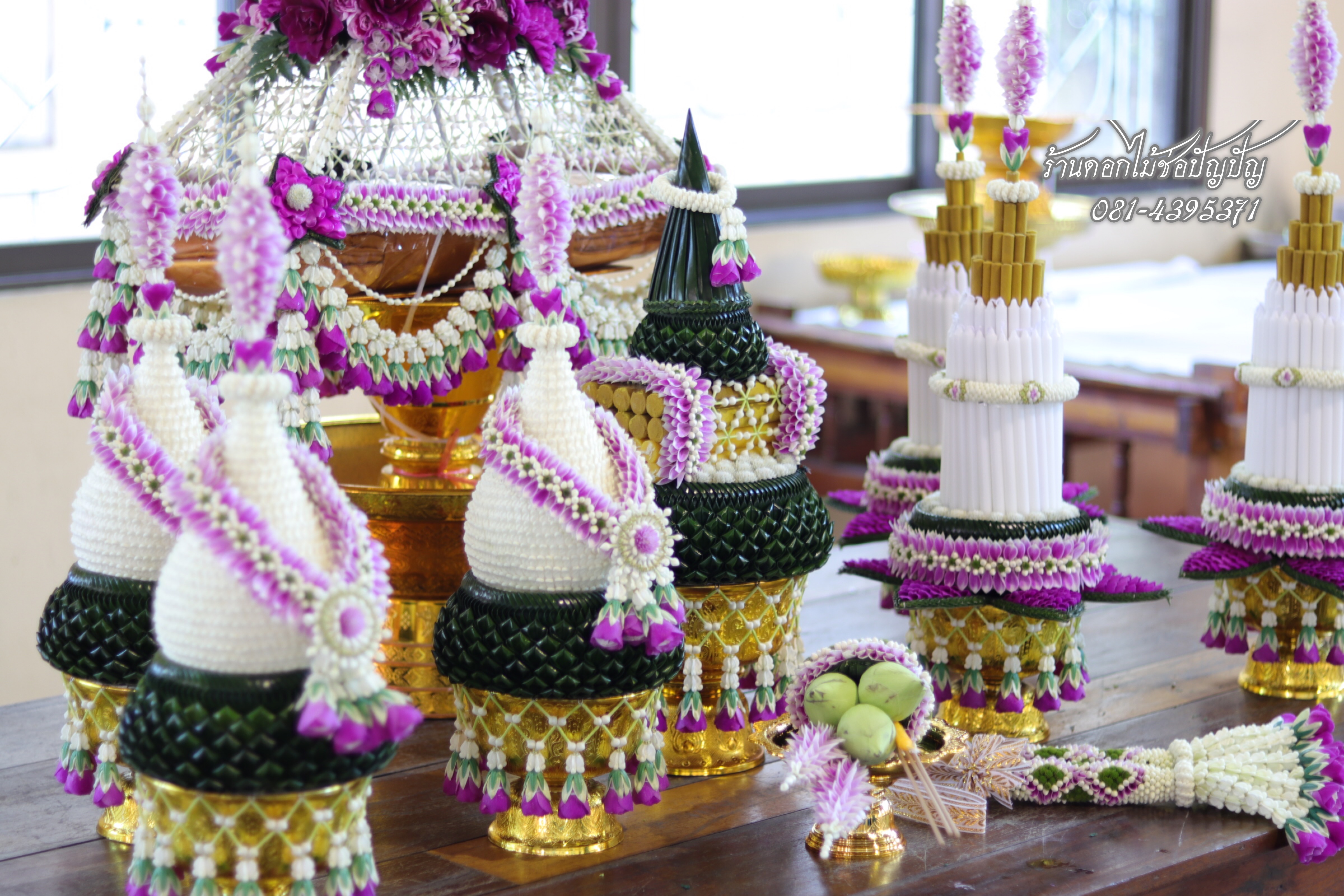 เครื่องบวชดอกไม้สด ชุดD2.