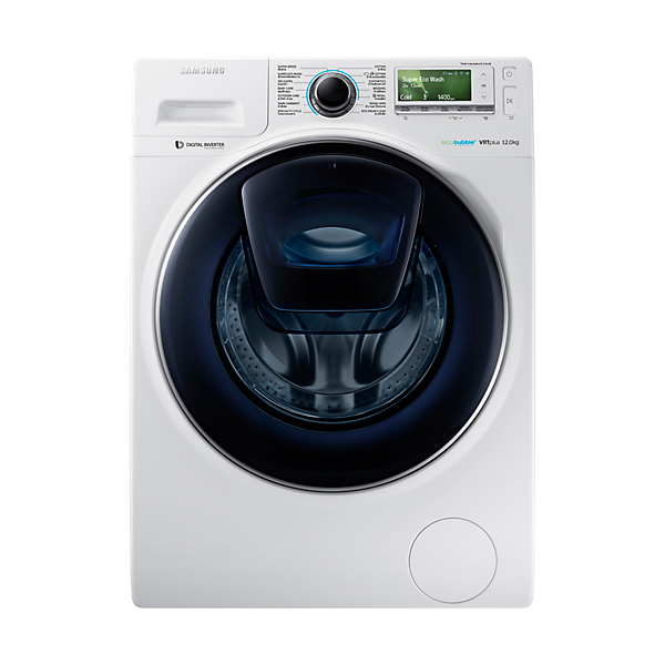 Samsung เครื่องซักผ้าฝาหน้า 12 กิโลกรัมรุ่น WW12K8412OW