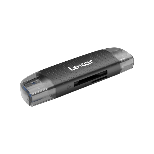 Card Reader Dual-Slot รองรับ SD และ Micro SD Card เชื่อมต่อได้ 2 หัว ทั้ง USB-A และ USB-C by Lexar
