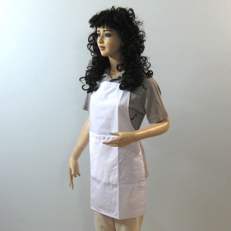 ผ้ากันเปื้อนเต็มตัวสีขาว ( สายผูก ) 03-APNR