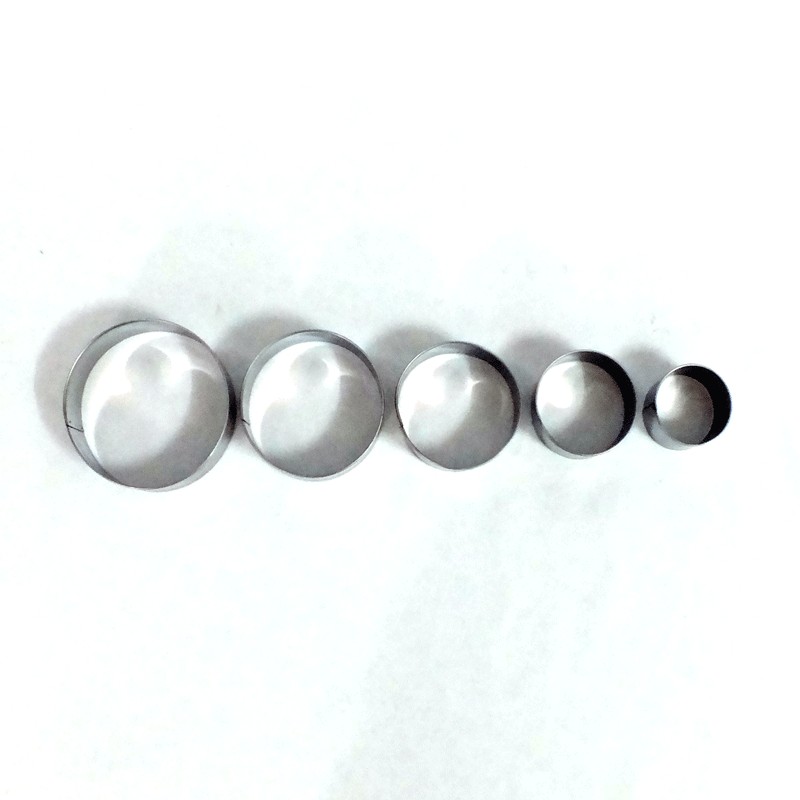 ที่กดคุ้กกี้สเตนเลส รูปกลม 1x5