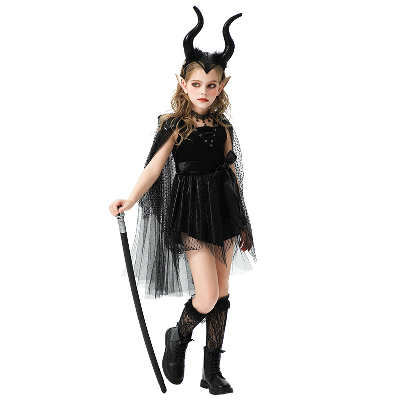 friendly4kid พร้อมส่ง ชุดฮาโลวีน haloween เดรสยาว ค้างคาว