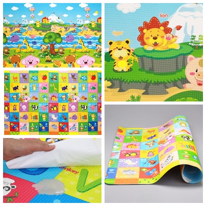 แผ่นรองคลานที่นิยมมากสุดและดีสุดในอเมริกา Baby Care Play Mat ลาย Pingko Friends