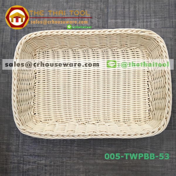 ตะกร้าหวายเทียม แบบเหลี่ยม 005-TWPBB-53