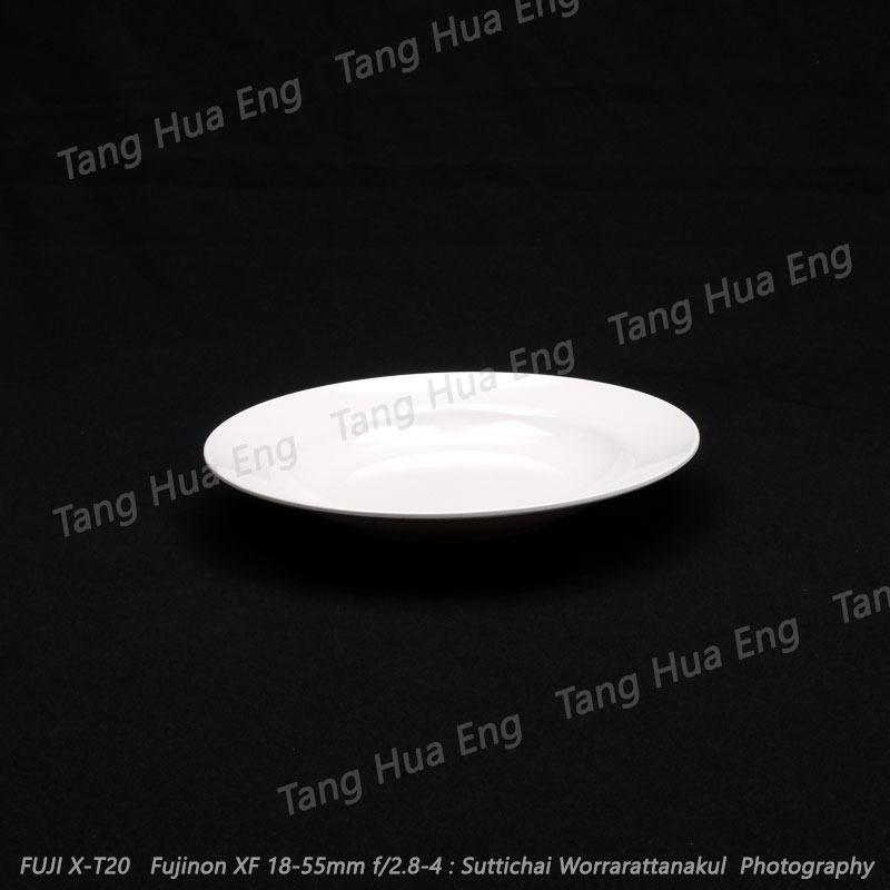 จานทรงลึก 8นิ้ว ตรายูนิก้า P907-8 สีครีมขาว/สีฟ้า