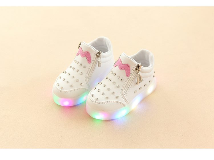 Friendly4kid รองเท้าผ้าใบ มีไฟ