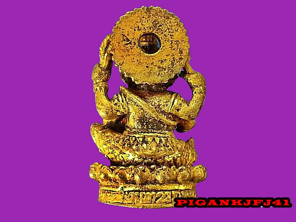 พระพิฆเนศ เทพเจ้าแห่งโชค เทพเจ้าแห่งความสำเร็จ วัดแก้วแจ่มฟ้า รุ่นมหาเทพ2แผ่นดิน ปี 2541