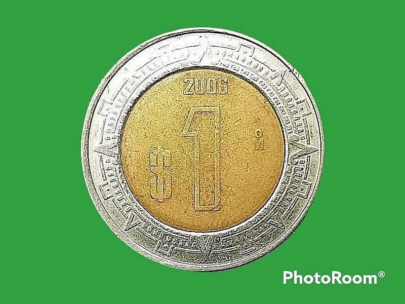 เหรียญ เงินหมุนเวียน เม็กซิโก 1 Peso 2006