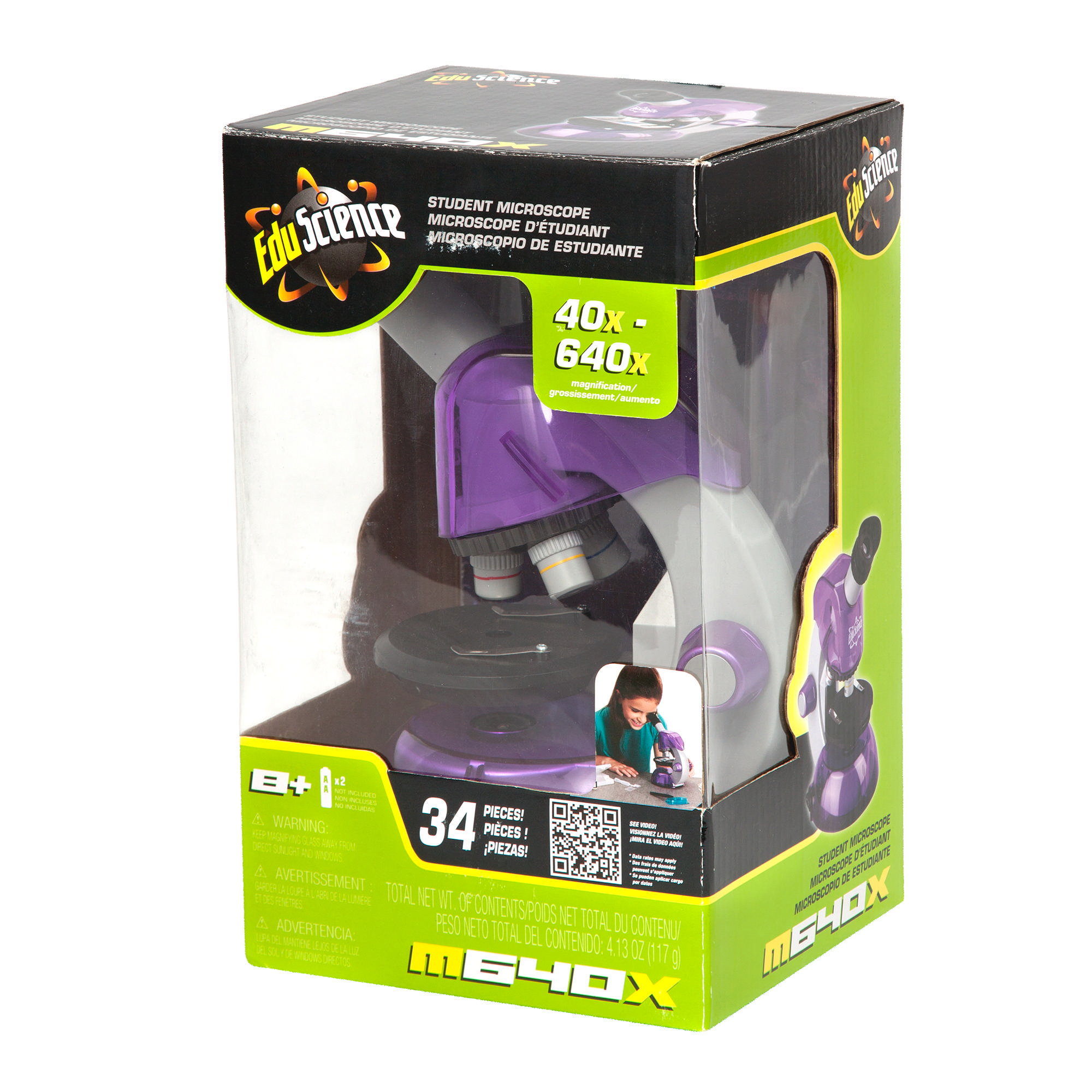 กล้องจุลทรรศน์ EDU SCIENCE 640X STUDENT MICROSCOPE