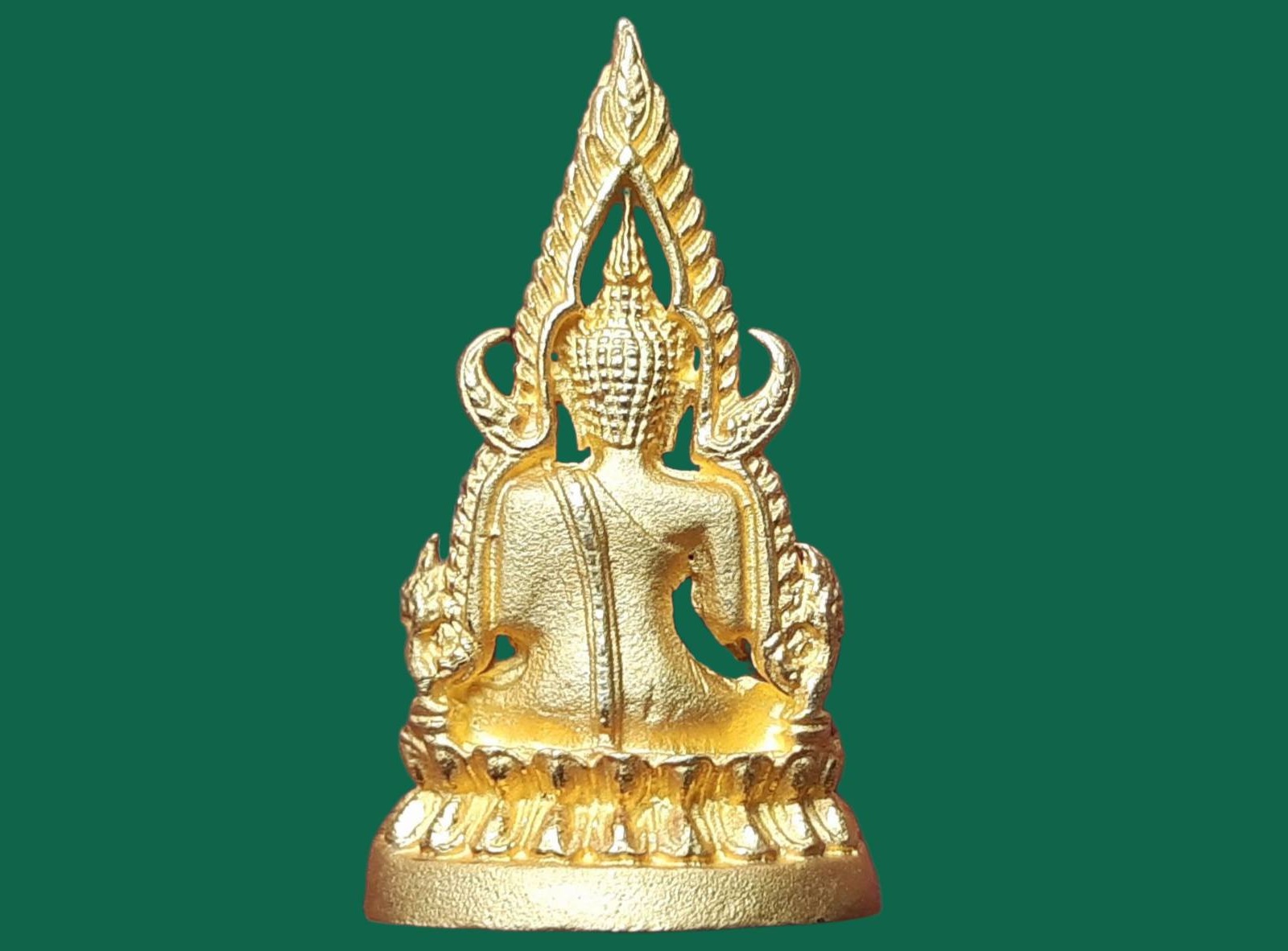 รูปเหมือนหล่อ พระพุทธชินราช วัดบวรนิเวศวิหาร กรุงเทพมหานคร ญสส. สมเด็จพระญาณสังวร สมเด็จพระสังฆราช เนื้อกะหลั่ยทอง ปี 2536